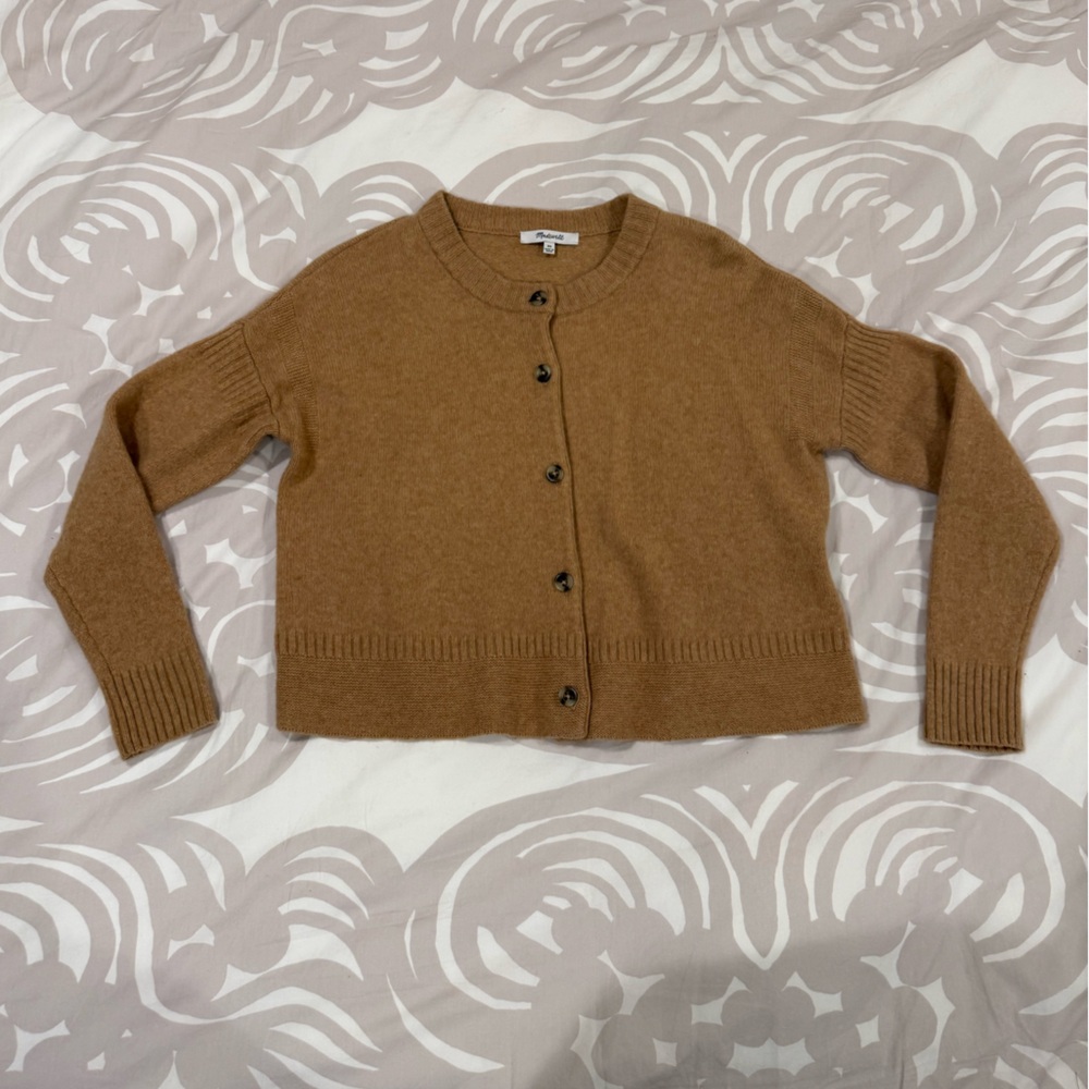 Madewell Tan Button-Up Women's Cardigan